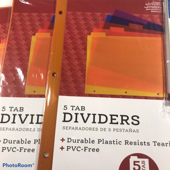 Notebook Lot Black 520 Sheet/White 175 Sheet Notebook Paper Dividers Protectors - Picture 7 of 9